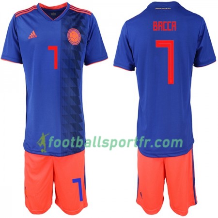 Tenue Colombie Bacca 7 Enfant Extérieur Coupe du monde 2018 Maillot de Foot